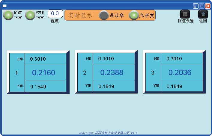 LS152光密度显示界面