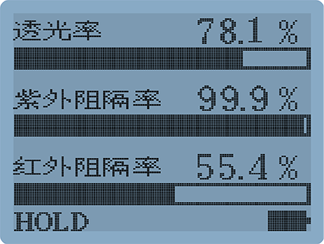 阻隔率显示界面